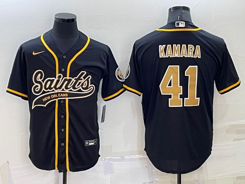 Men New Orleans Saints #41 Kamara Black 2022 Nike Co branded NFL Jersey->new orleans saints->NFL Jersey
